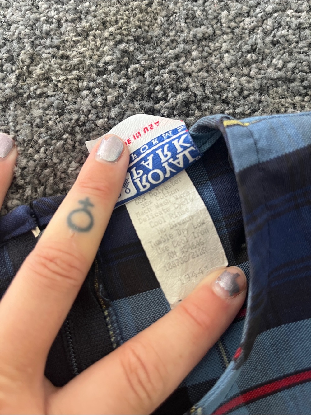 VINTAGE PLAID DRESS - Picture 4 of 6